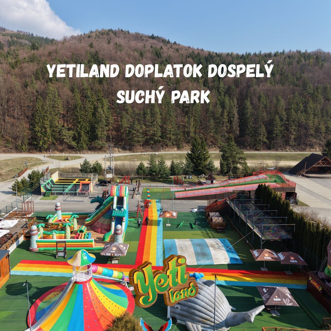 Celodenný vstup pre dospelého do suchého parku Snowland Valčianska dolina, s možnosťou doplatku, na obrázku.